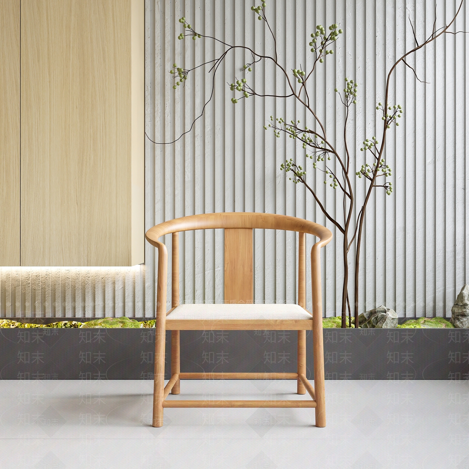 新中式圈椅SU模型下载【ID:1126519219】