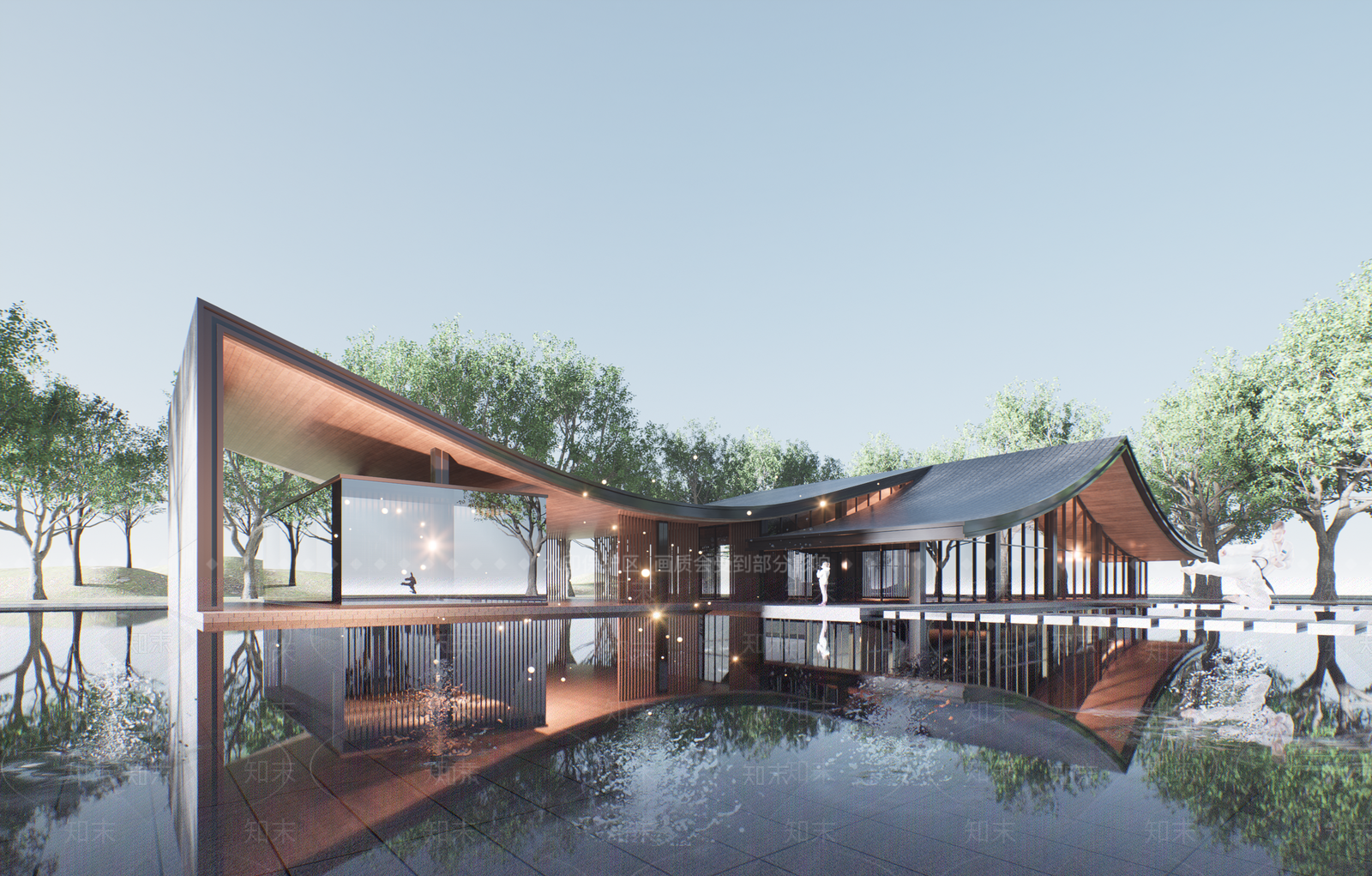 售楼处建筑SU模型精品下载_SketchUp模型_知末网