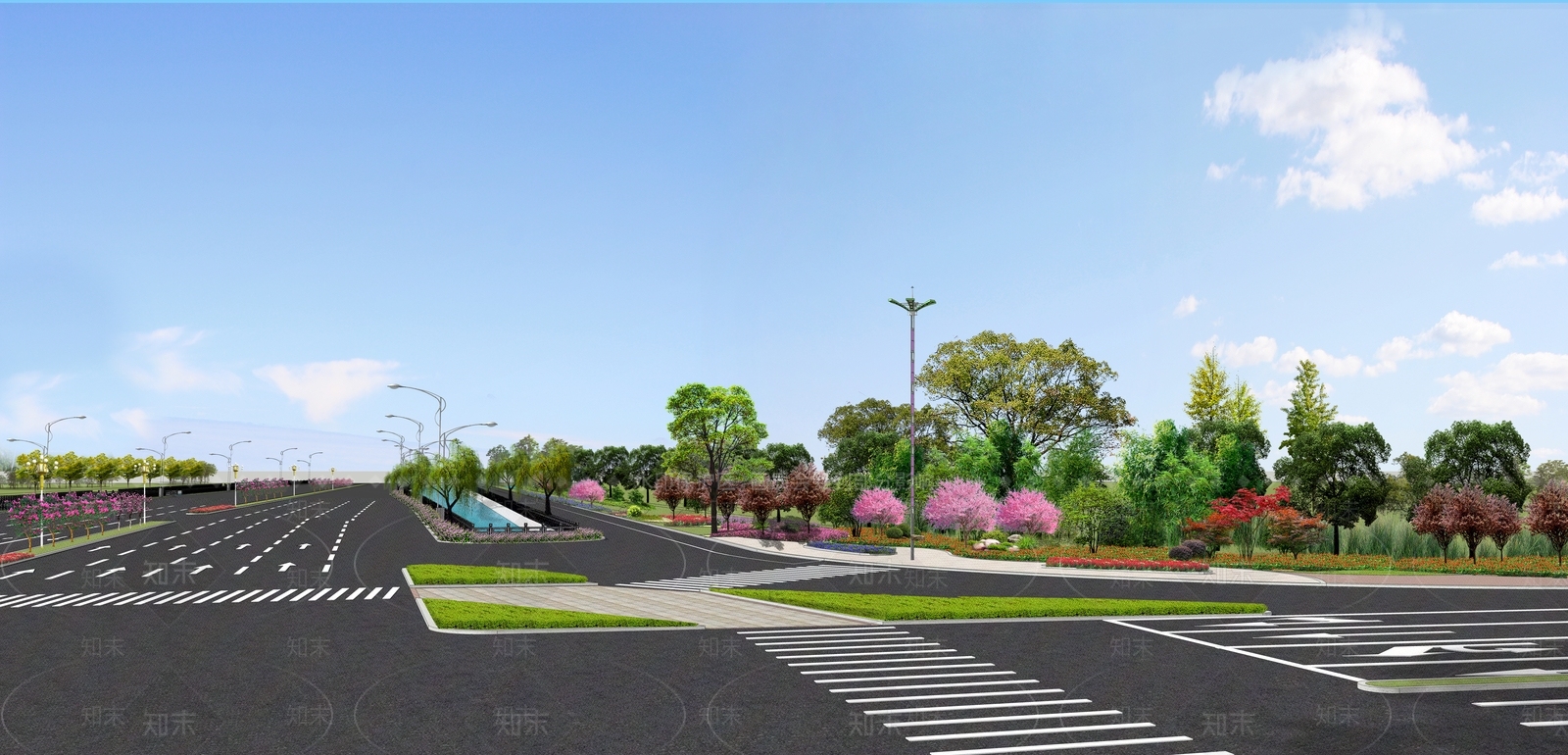 现代道路SU模型下载【ID:1126554718】