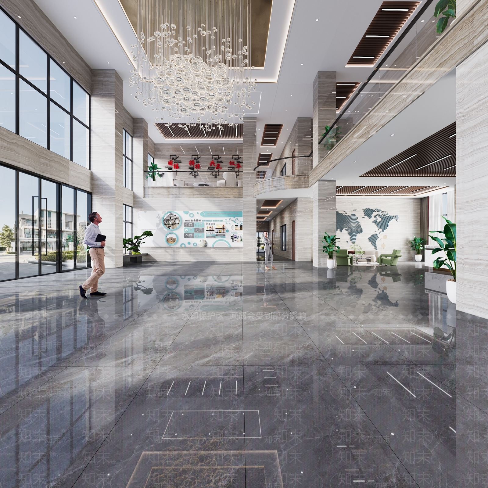 公司大厅3D模型下载【ID:1126567829】