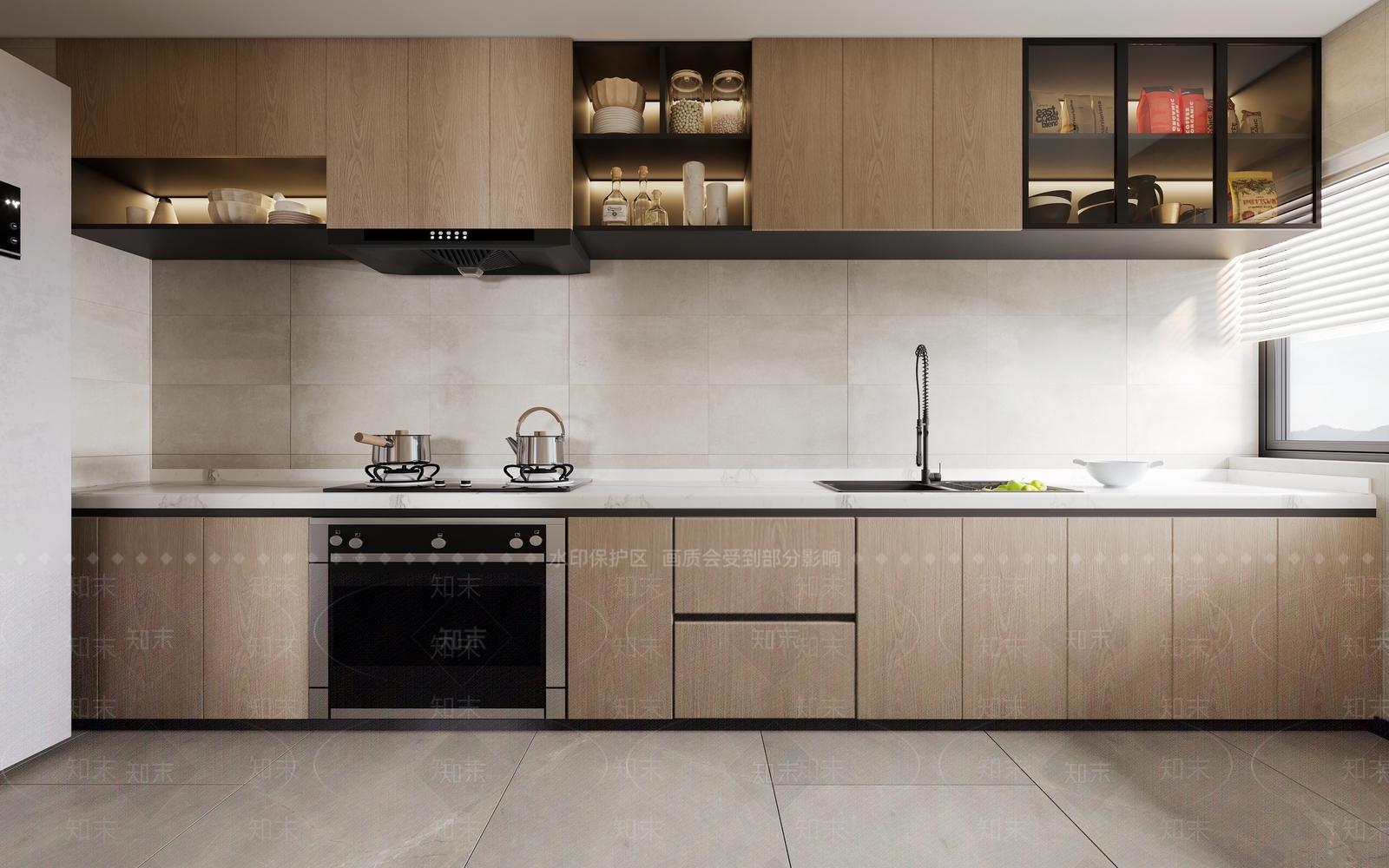 现代家装厨房3D模型下载【ID:1126569573】