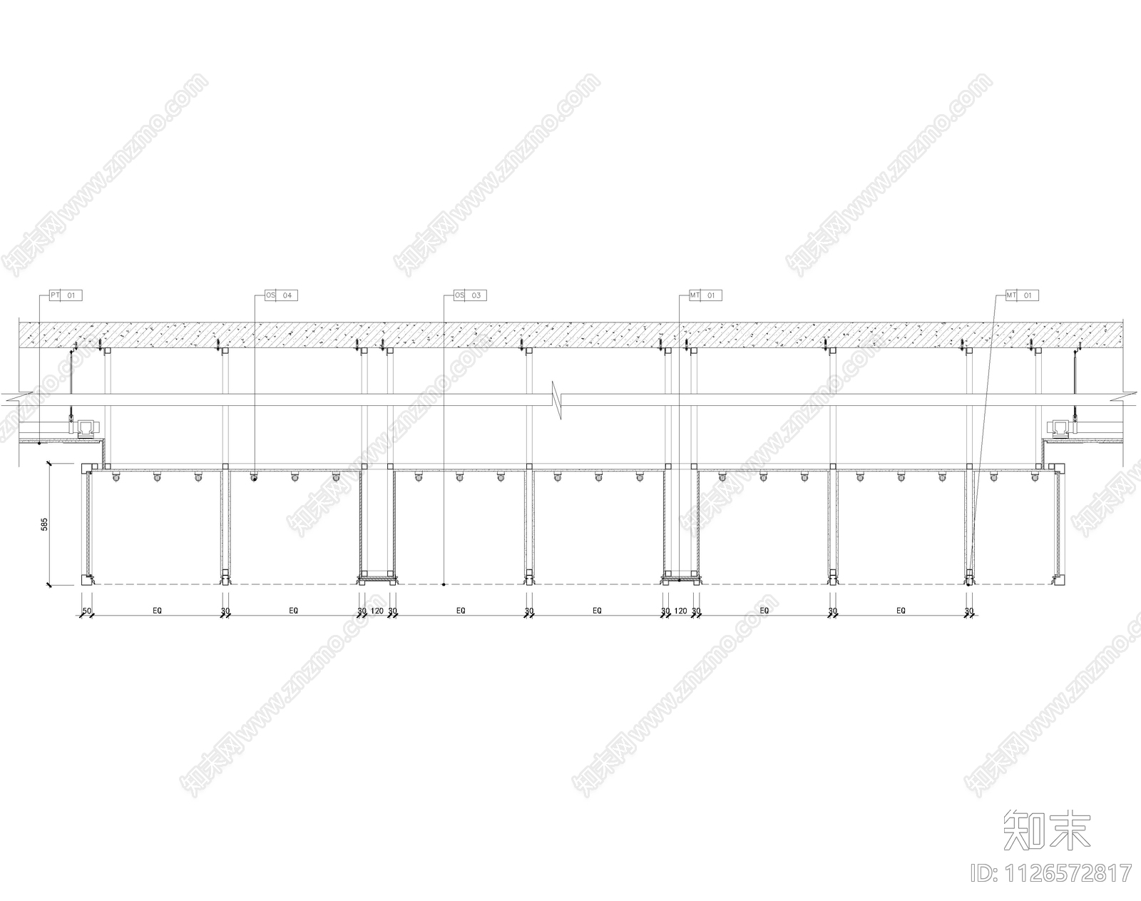 软膜天花软膜施工图施工图下载【ID:1126572817】