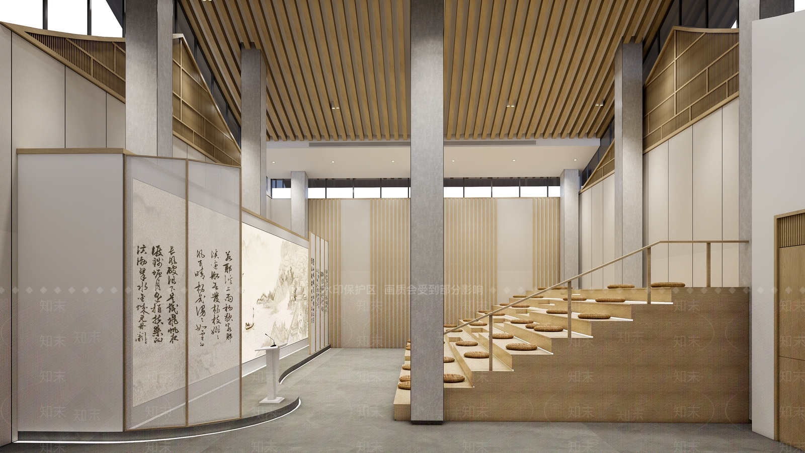 新中式学校教室SU模型下载【ID:1126573787】