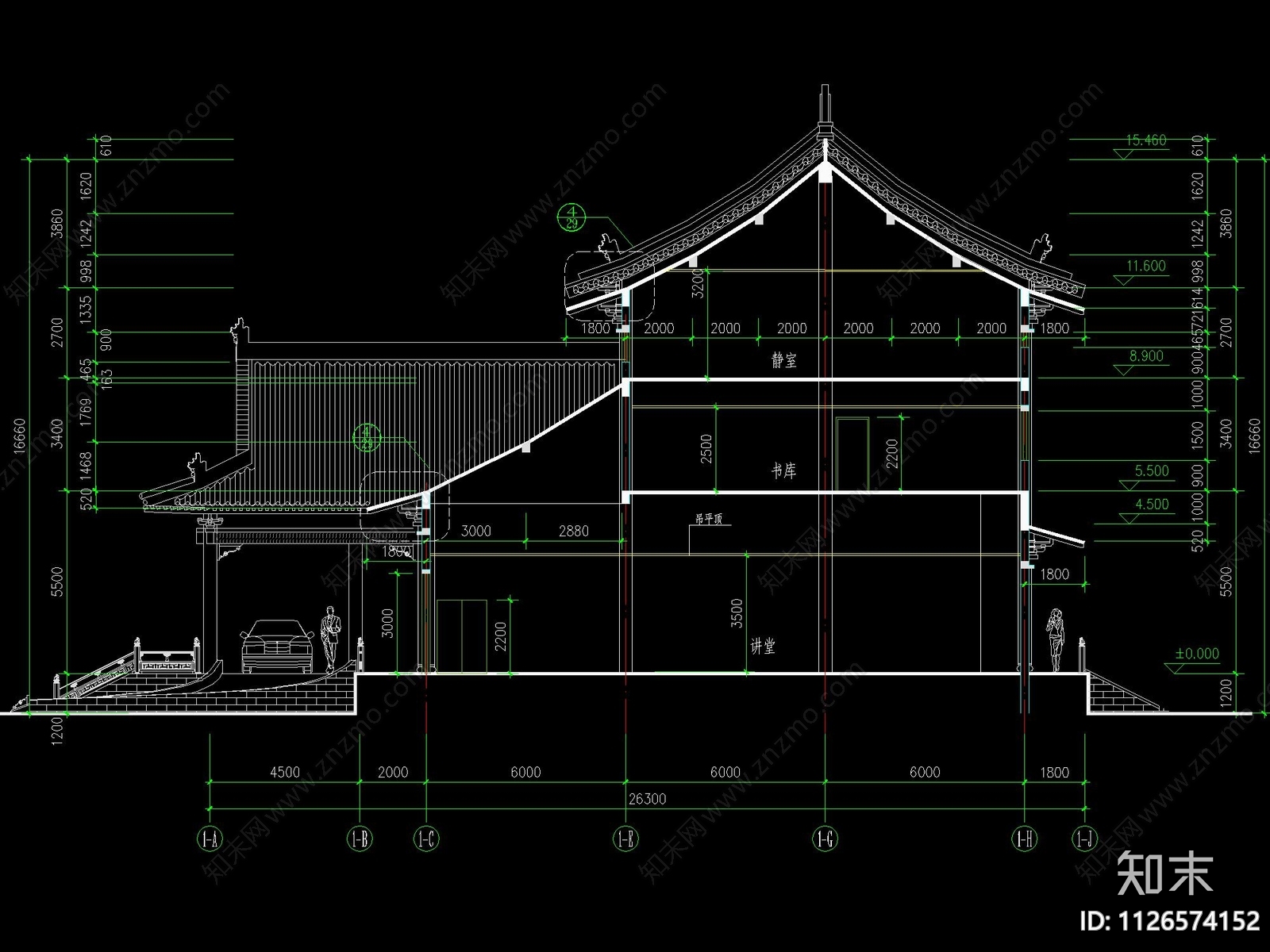 中式古建太湖古建筑详图cad施工图下载【ID:1126574152】