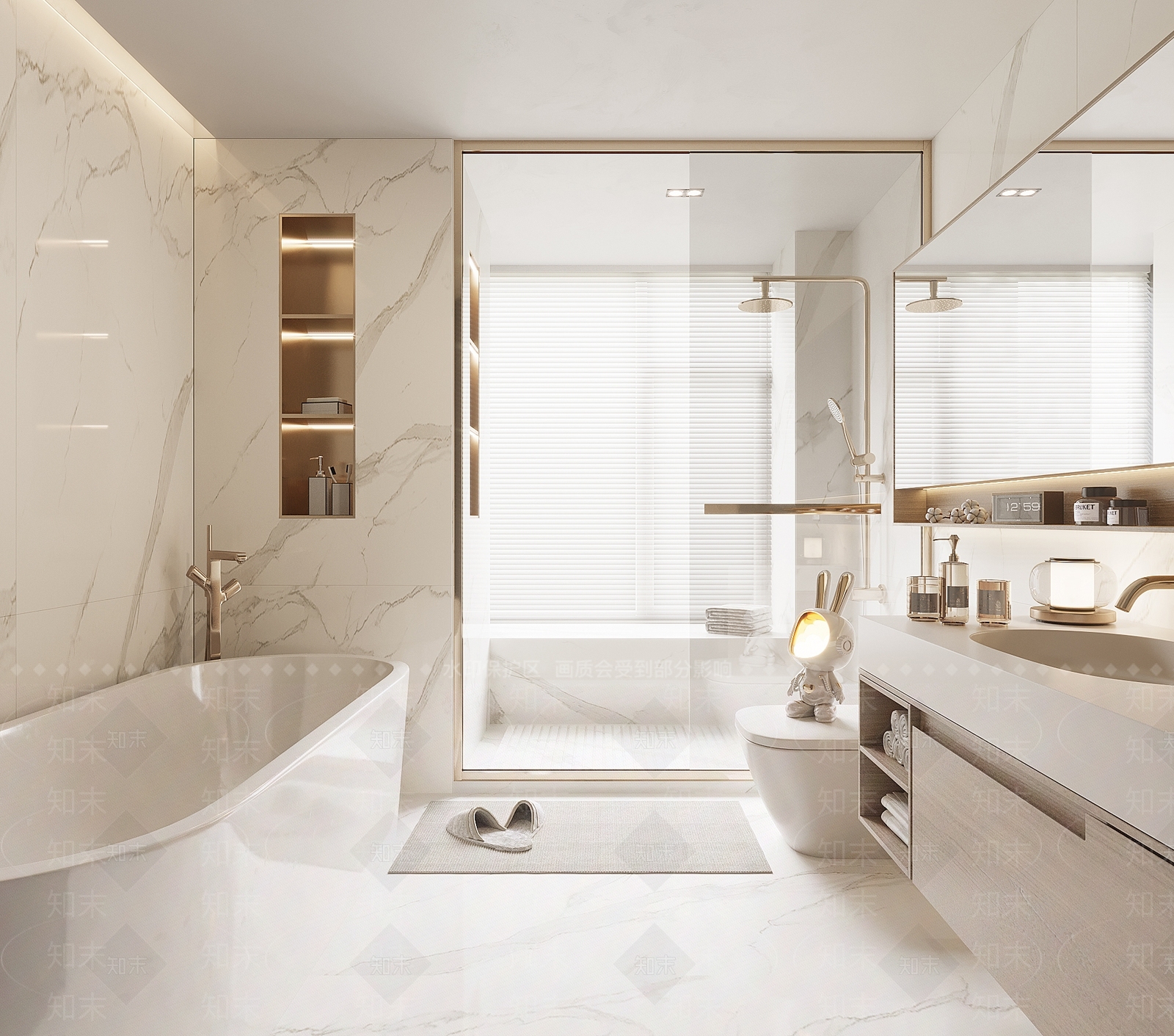 现代卫生间3D模型下载【ID:1126580484】