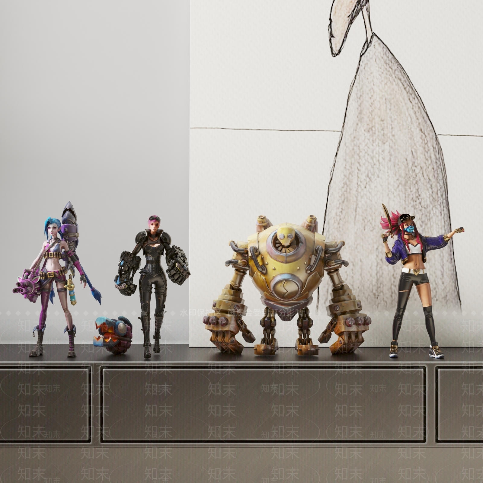 英雄联盟手办3D模型下载【ID:1126588204】