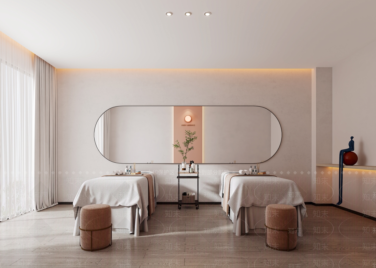 现代美容SPA店3D模型下载【ID:1126604090】