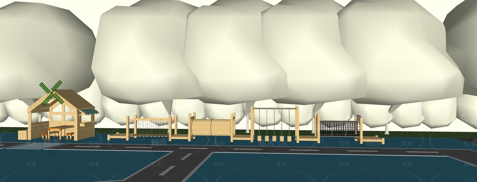 儿童器材组合SU模型下载【ID:1126603801】