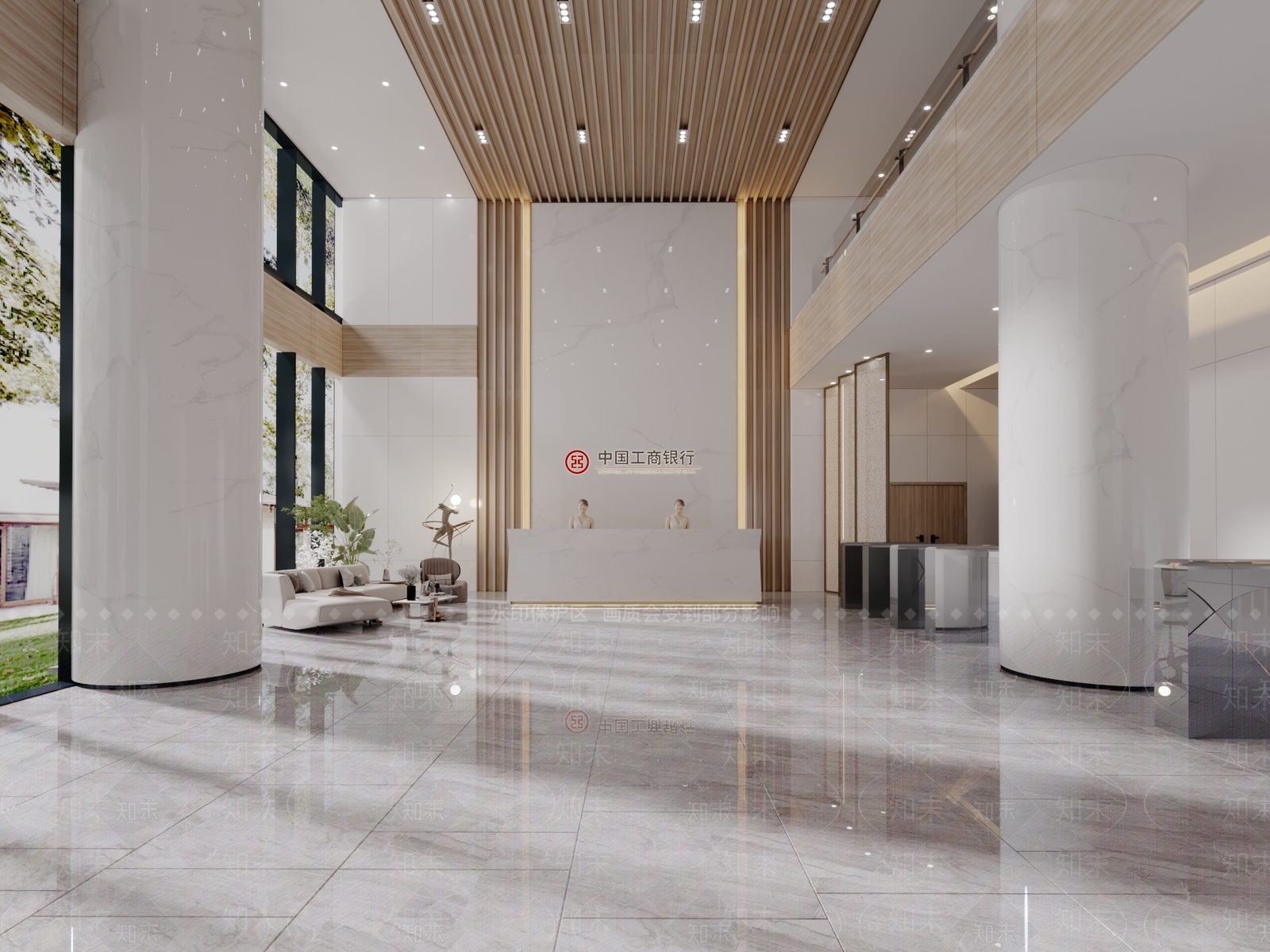 现代公司大堂3D模型下载【ID:1126639868】