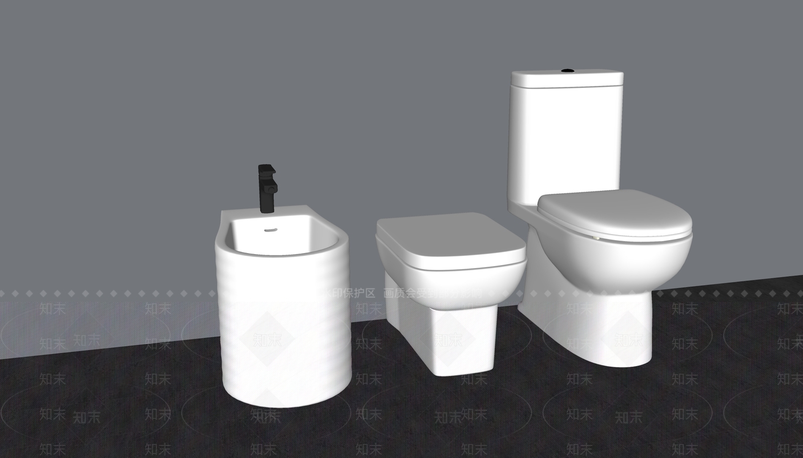 马桶SU模型下载【ID:1126640453】