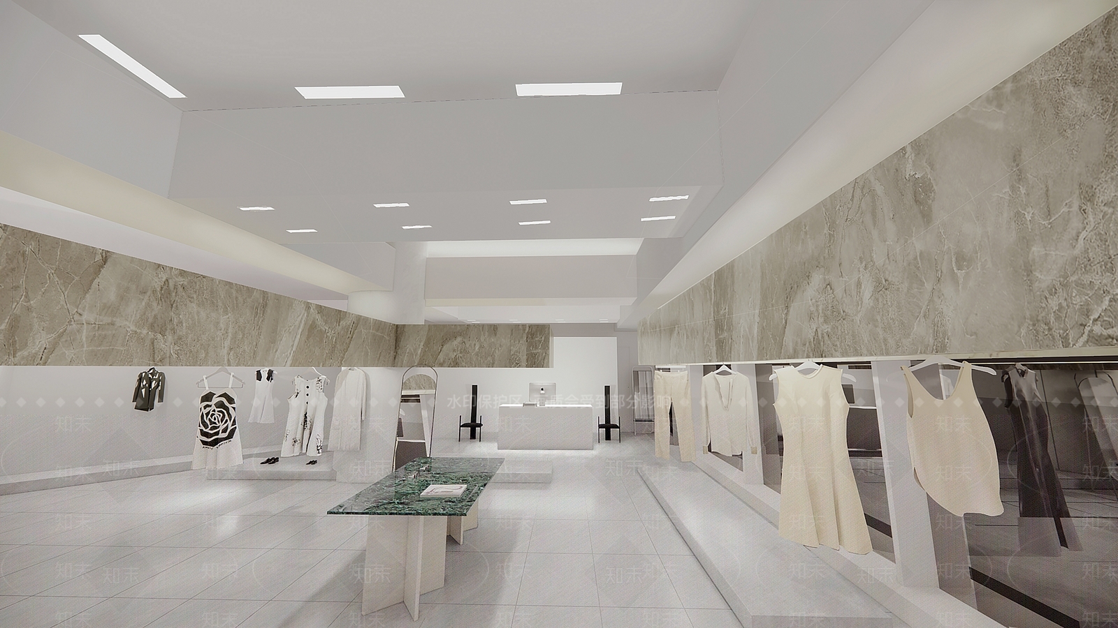 【SU悬赏模型】现代风格服装店SU模型下载【ID:1126671359】