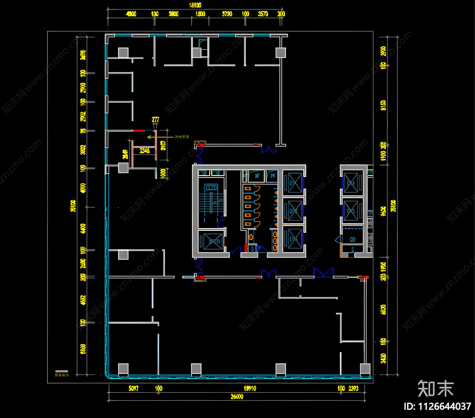 现代猫咖CAD施工图下载【ID:1126644037】