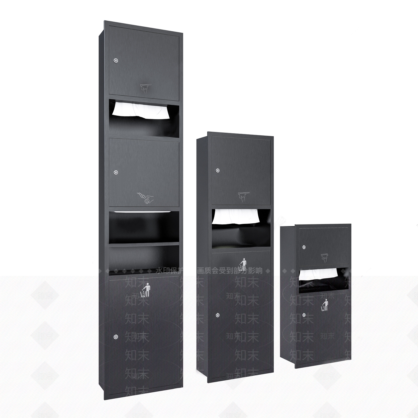 现代公共垃圾桶SU模型下载【ID:1126645817】