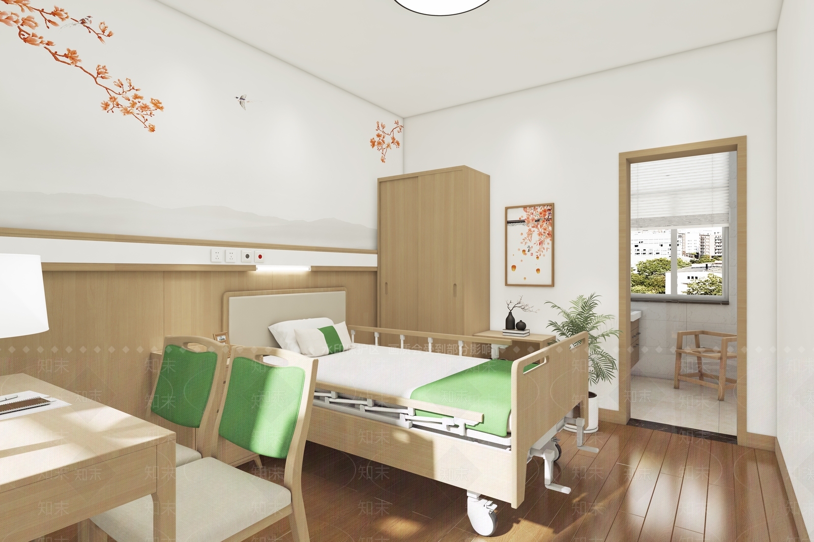 现代养老院3D模型下载【ID:1126654895】