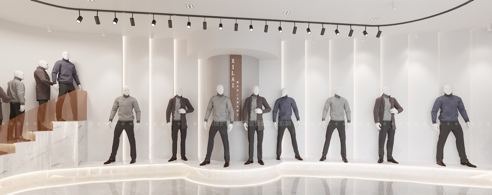 现代服装店3D模型下载【ID:1126654927】