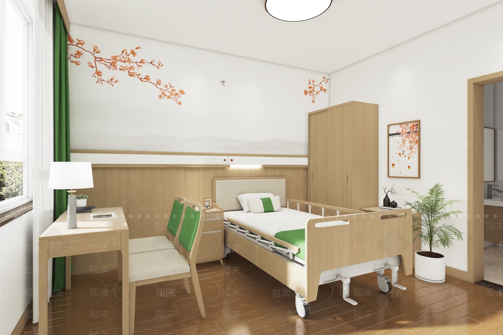 现代养老院3D模型下载【ID:1126654895】