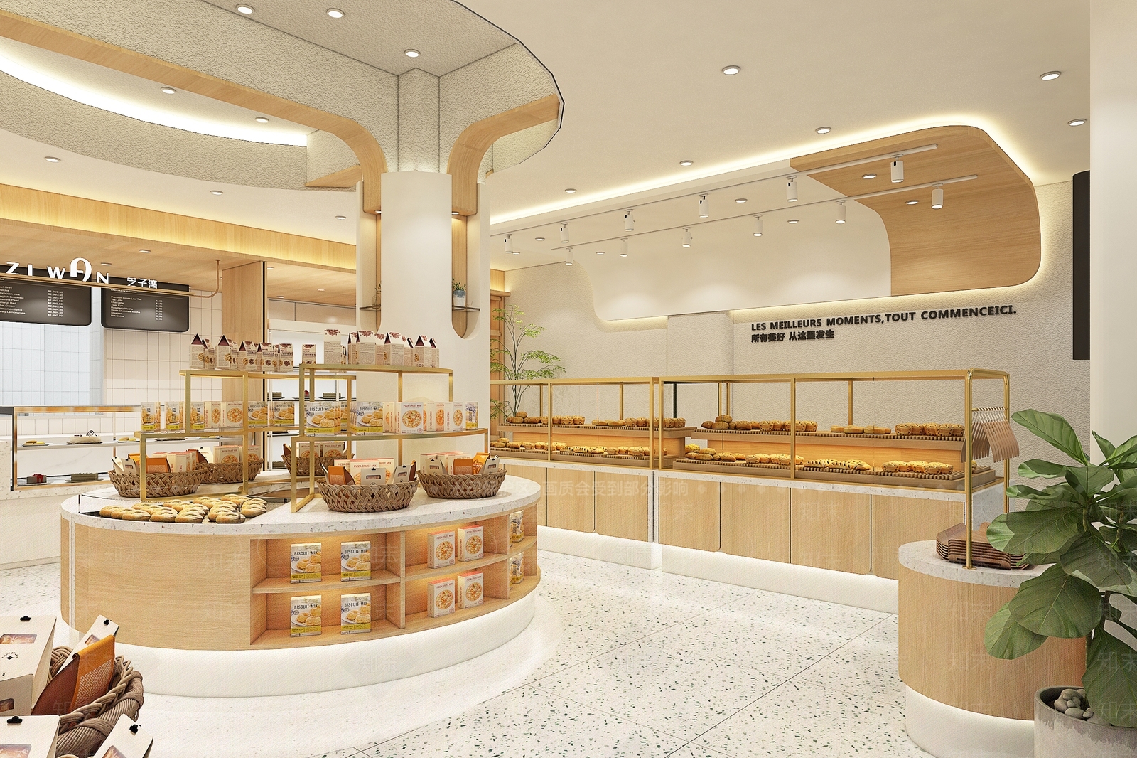 日式甜品面包店3D模型下载【ID:1126662432】