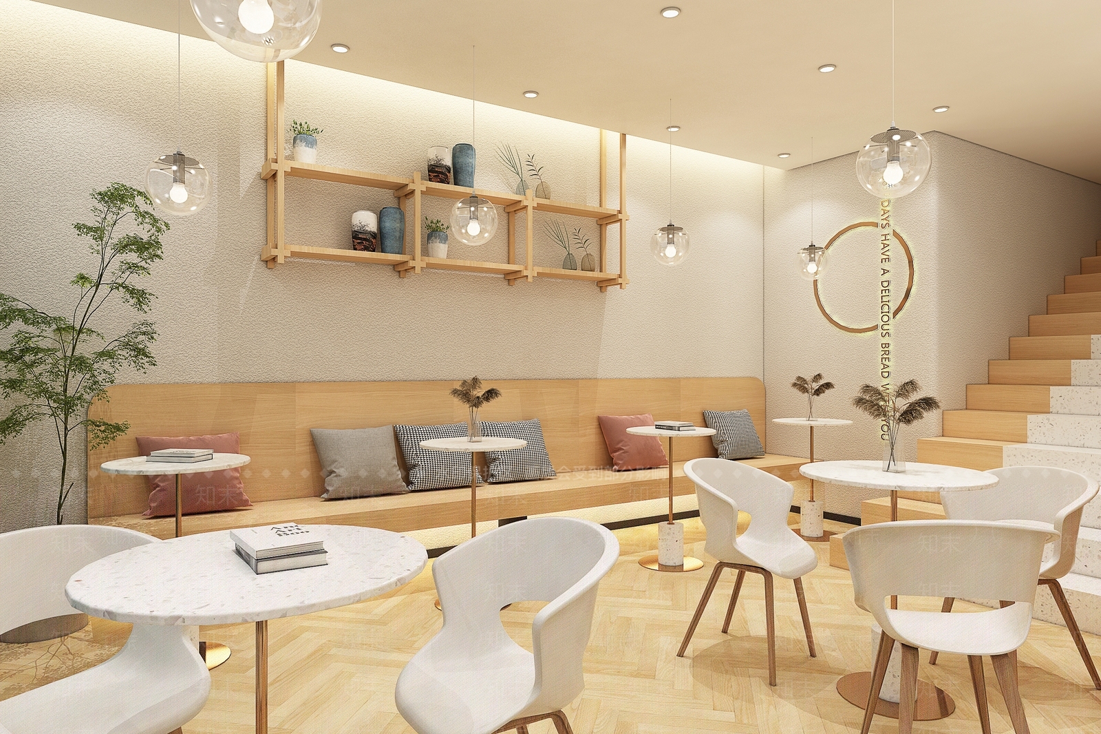 日式甜品面包店3D模型下载【ID:1126662432】