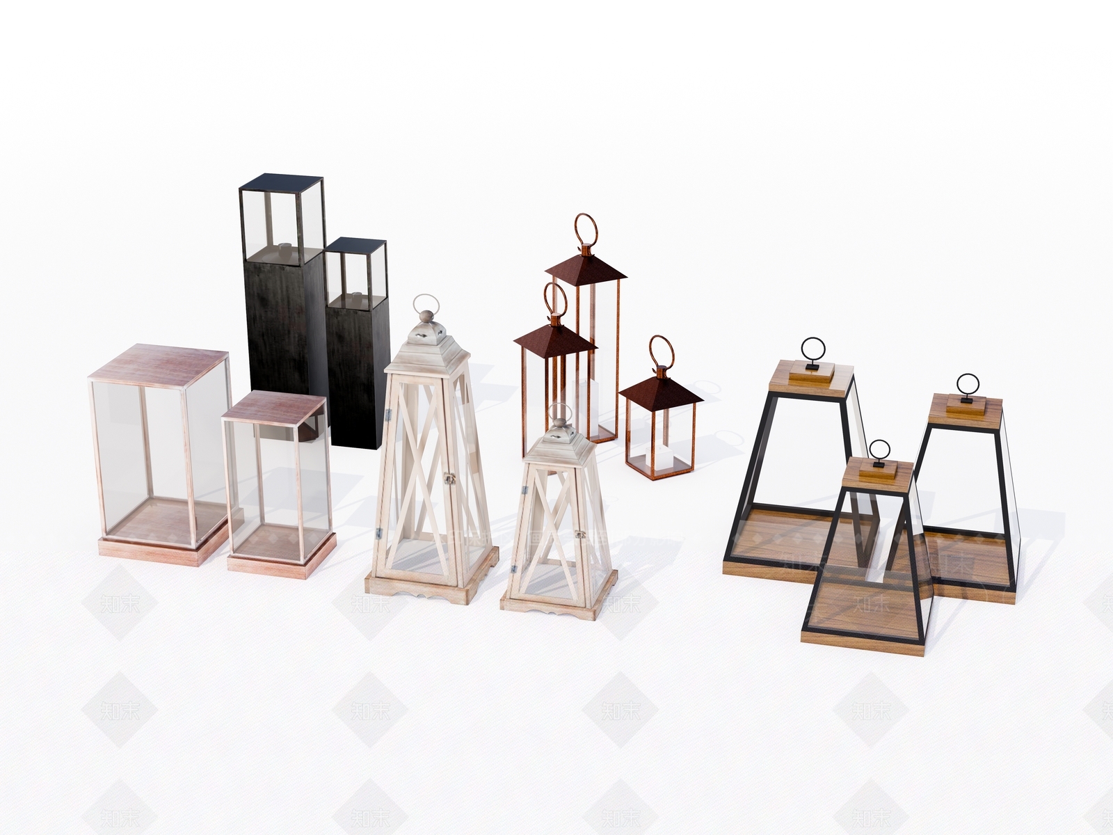 现代景观庭院地灯SU模型下载【ID:1126700560】