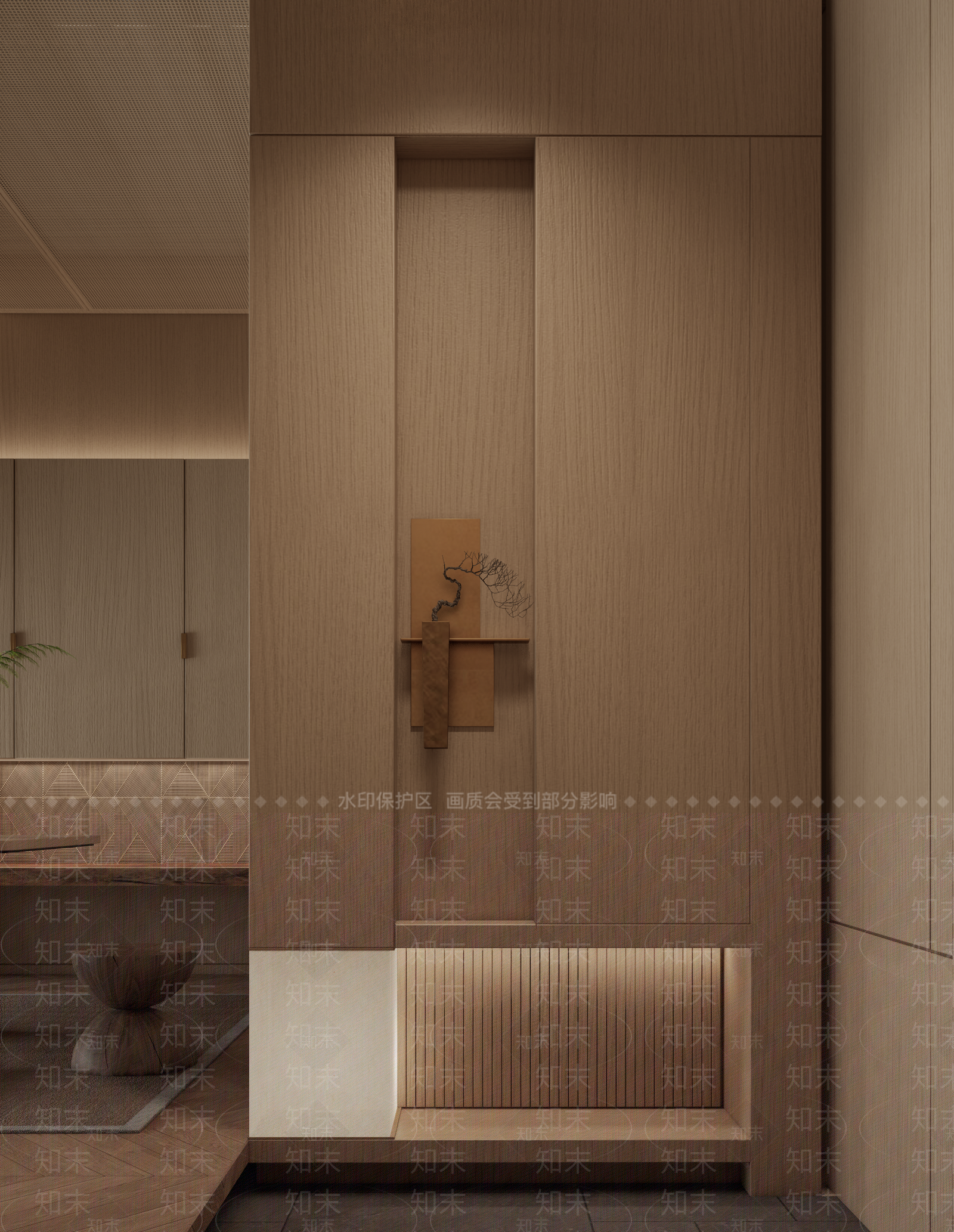 新中式禅意茶室SU模型下载【ID:1126700501】