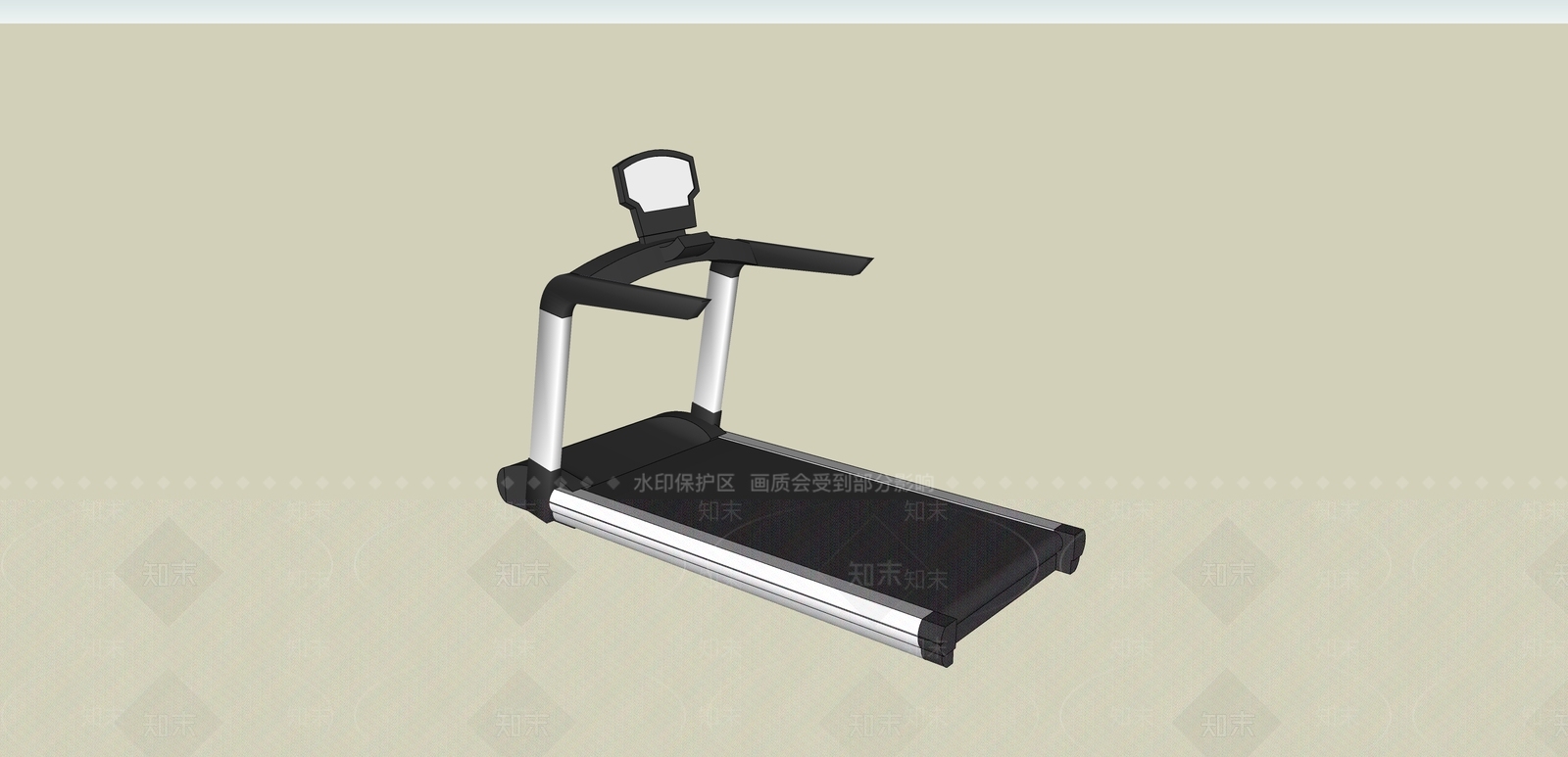 家用商用简易跑步机SU模型下载【ID:1126701332】