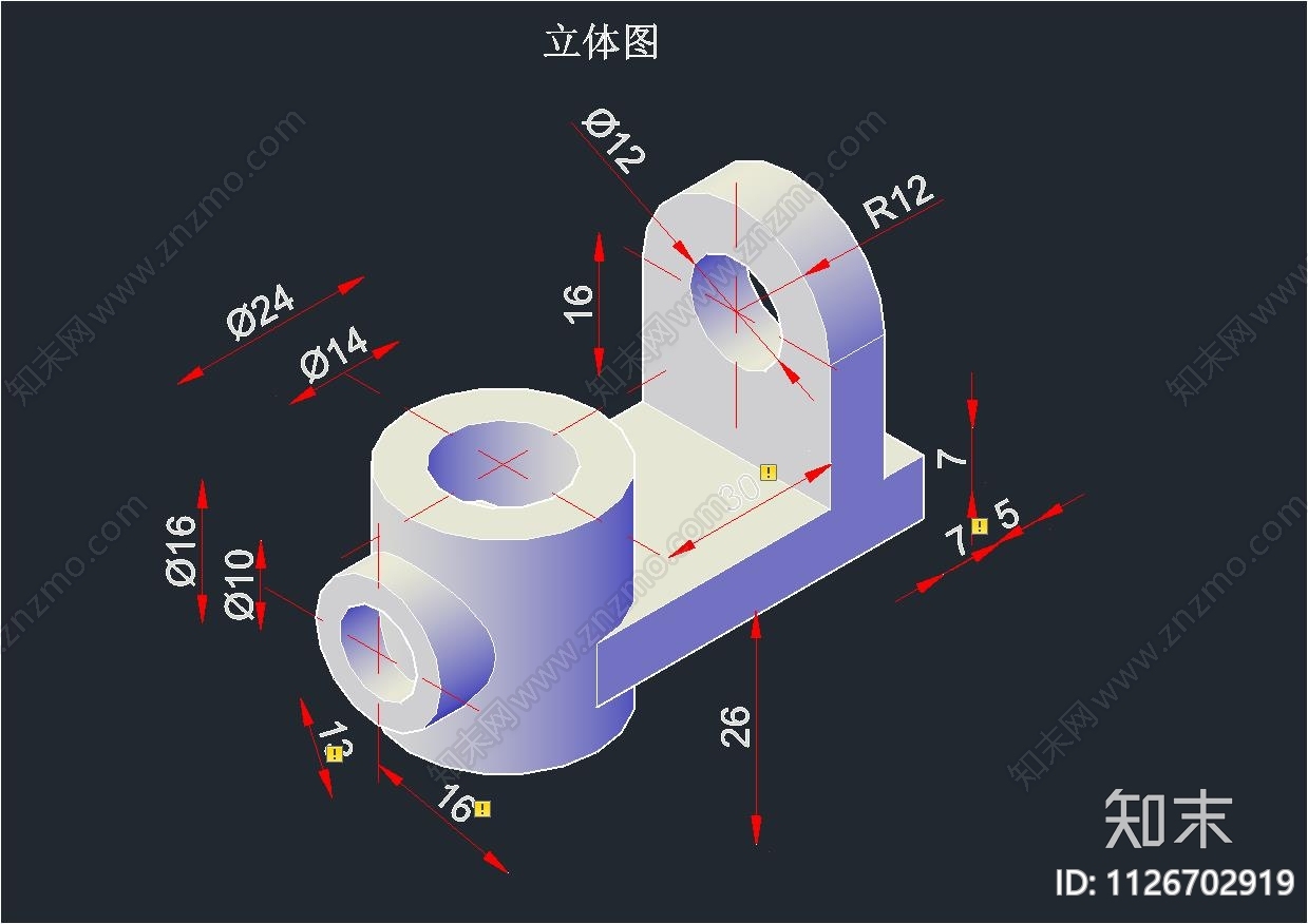 现代配件三维图cad施工图下载【ID:1126702919】