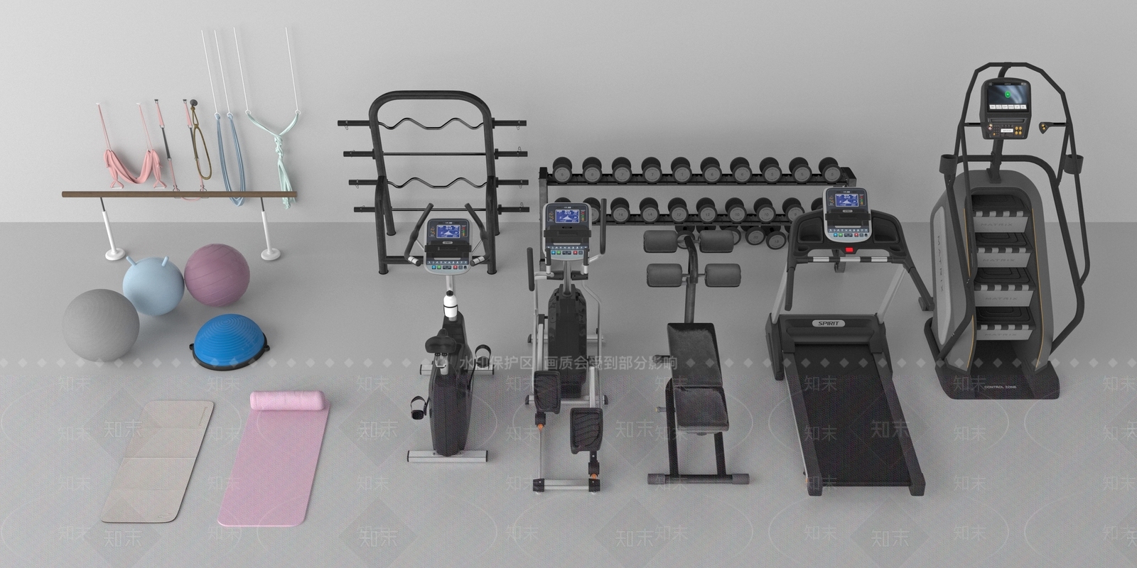 健身器材3D模型下载【ID:1126718982】