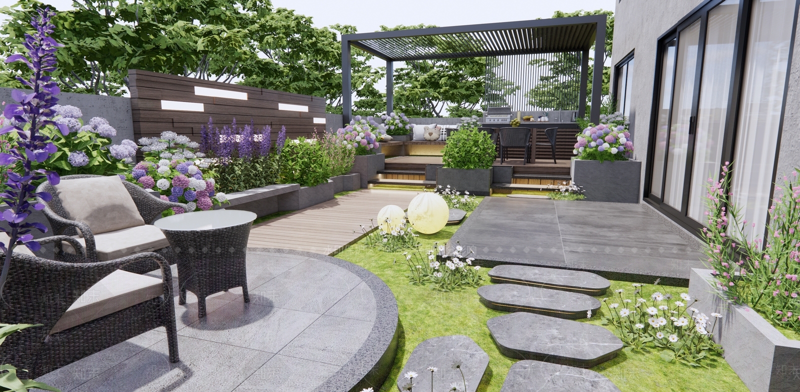 庭院3D模型精品下载_3dmax模型_知末网