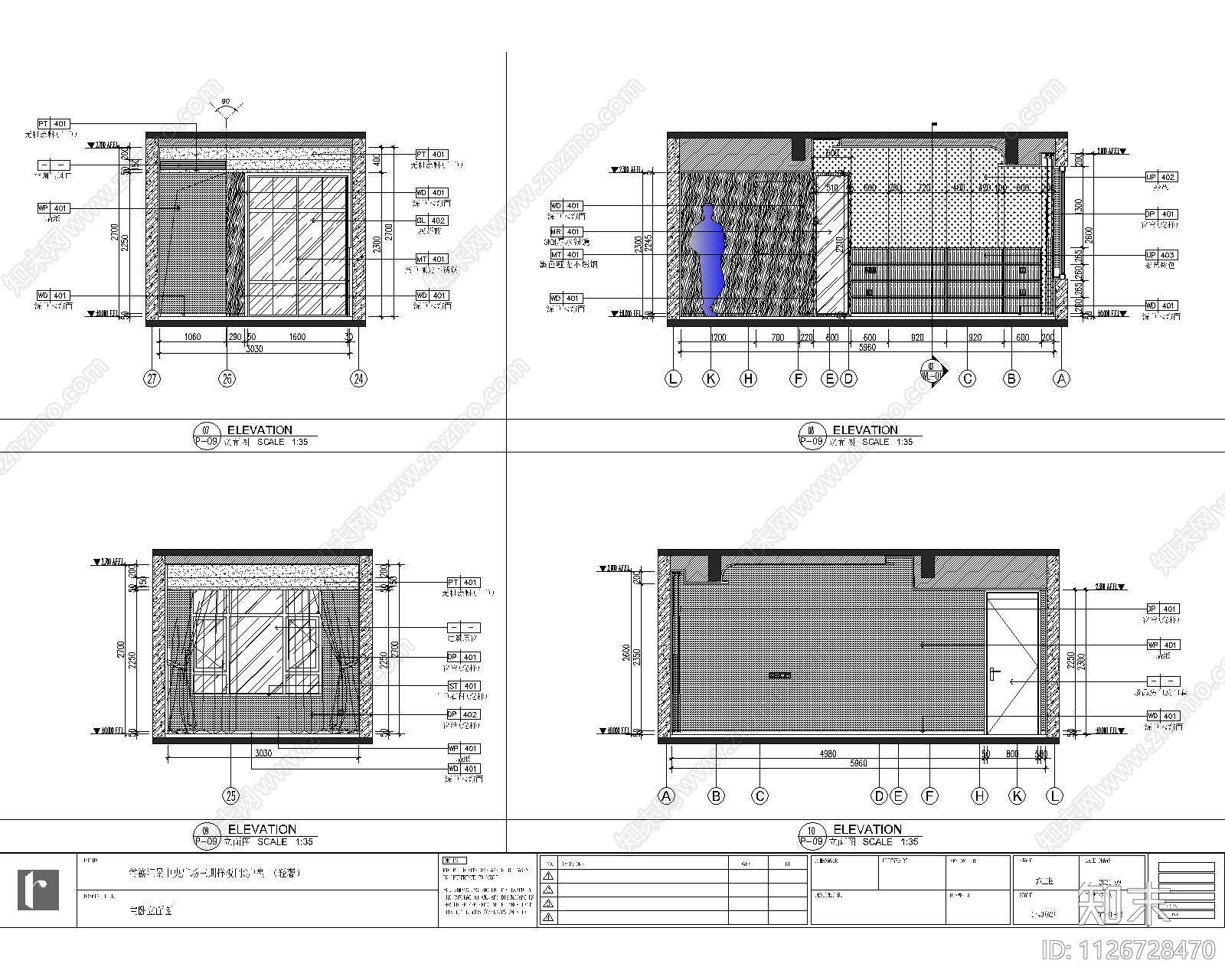 常德汇景中央三期样板间图纸汇总2021cad施工图下载【ID:1126728470】