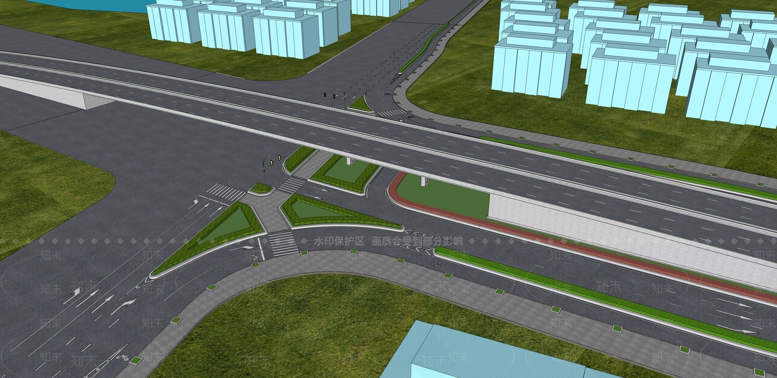 现代道路SU模型下载【ID:1126730100】