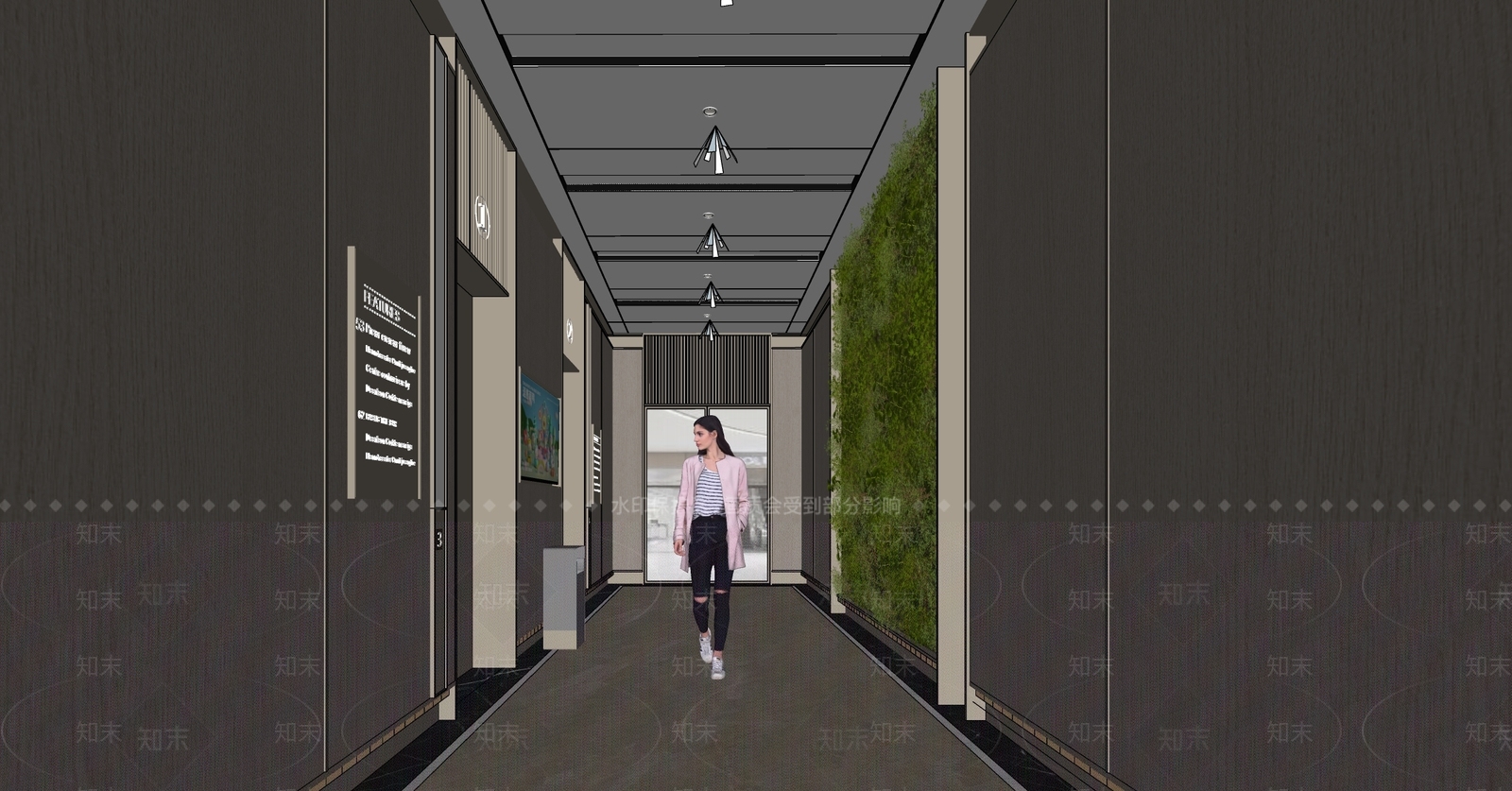 现代电梯厅SU模型下载【ID:1126737199】