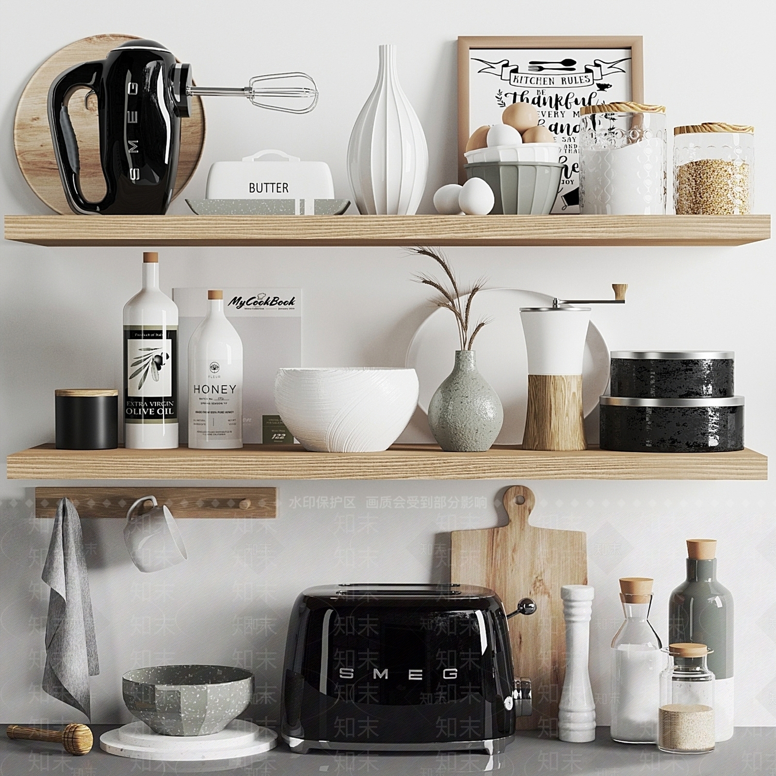 厨房用品SU模型下载【ID:1126744383】
