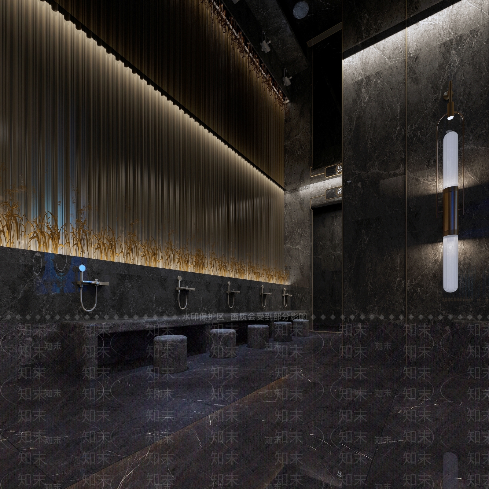 现代洗浴中心3D模型下载【ID:1126749017】