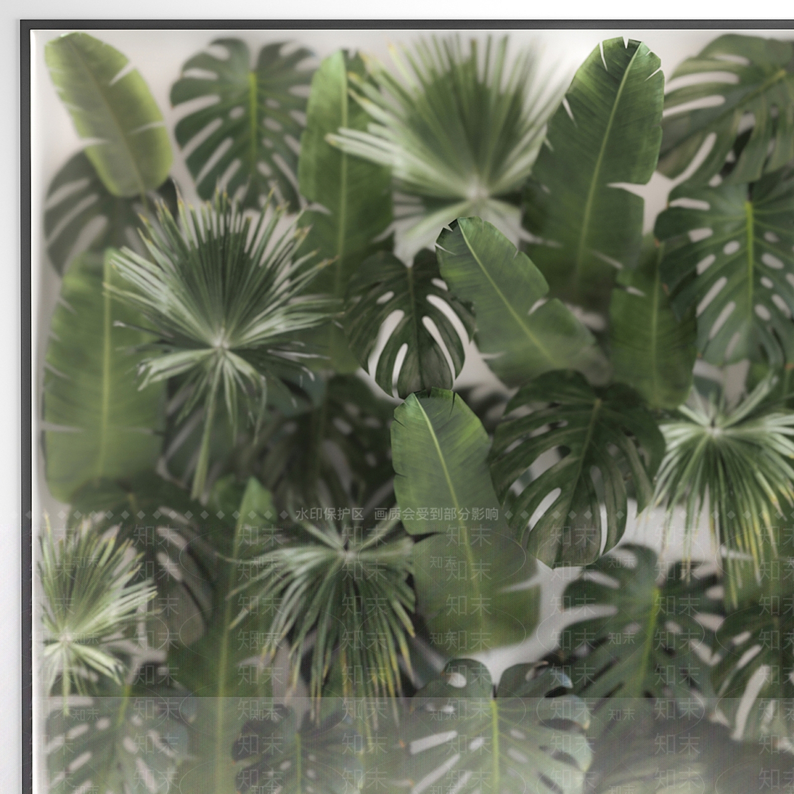现代植物墙3D模型下载【ID:1126783523】
