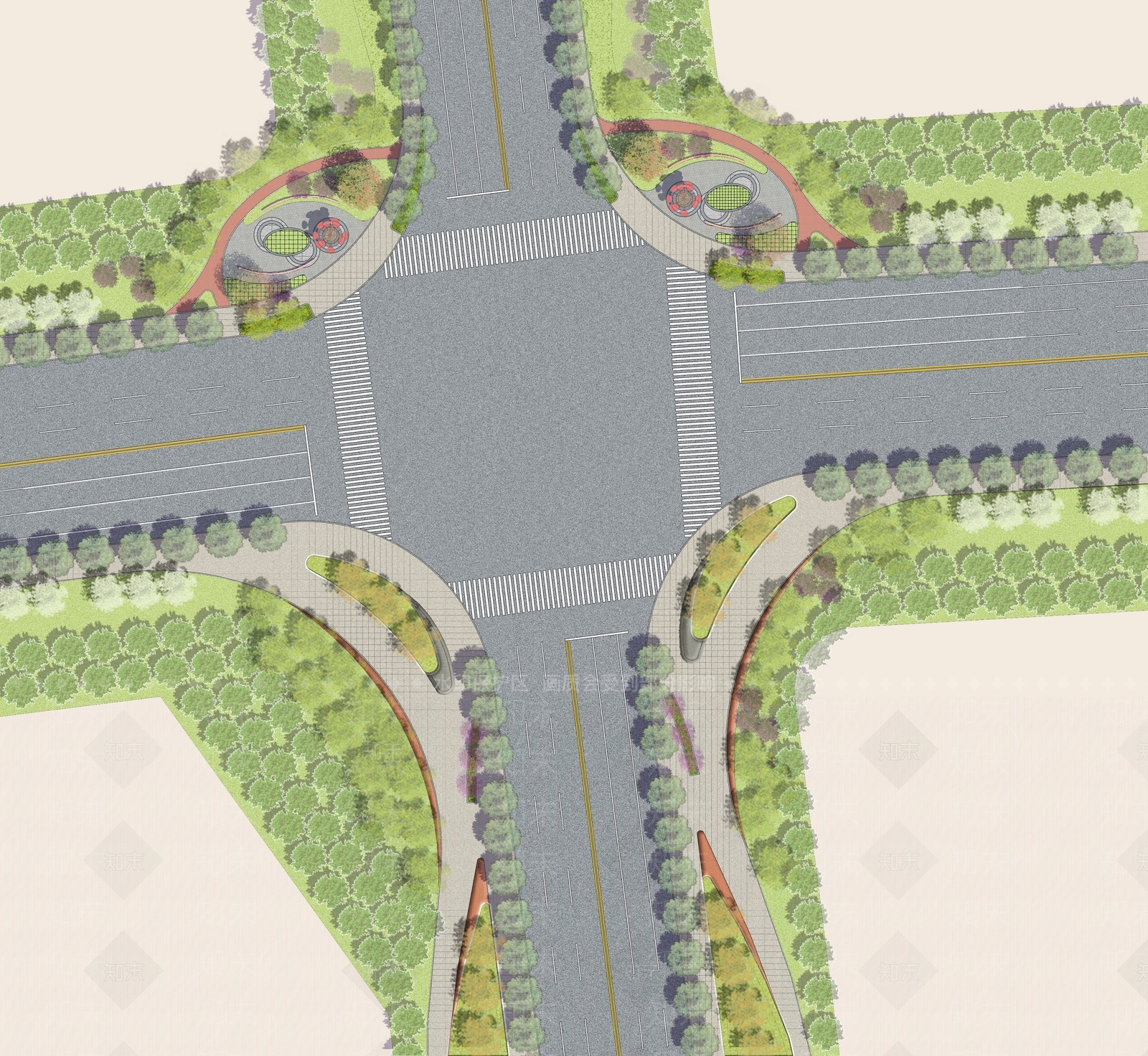 现代公园景观SU模型下载【ID:1126764298】