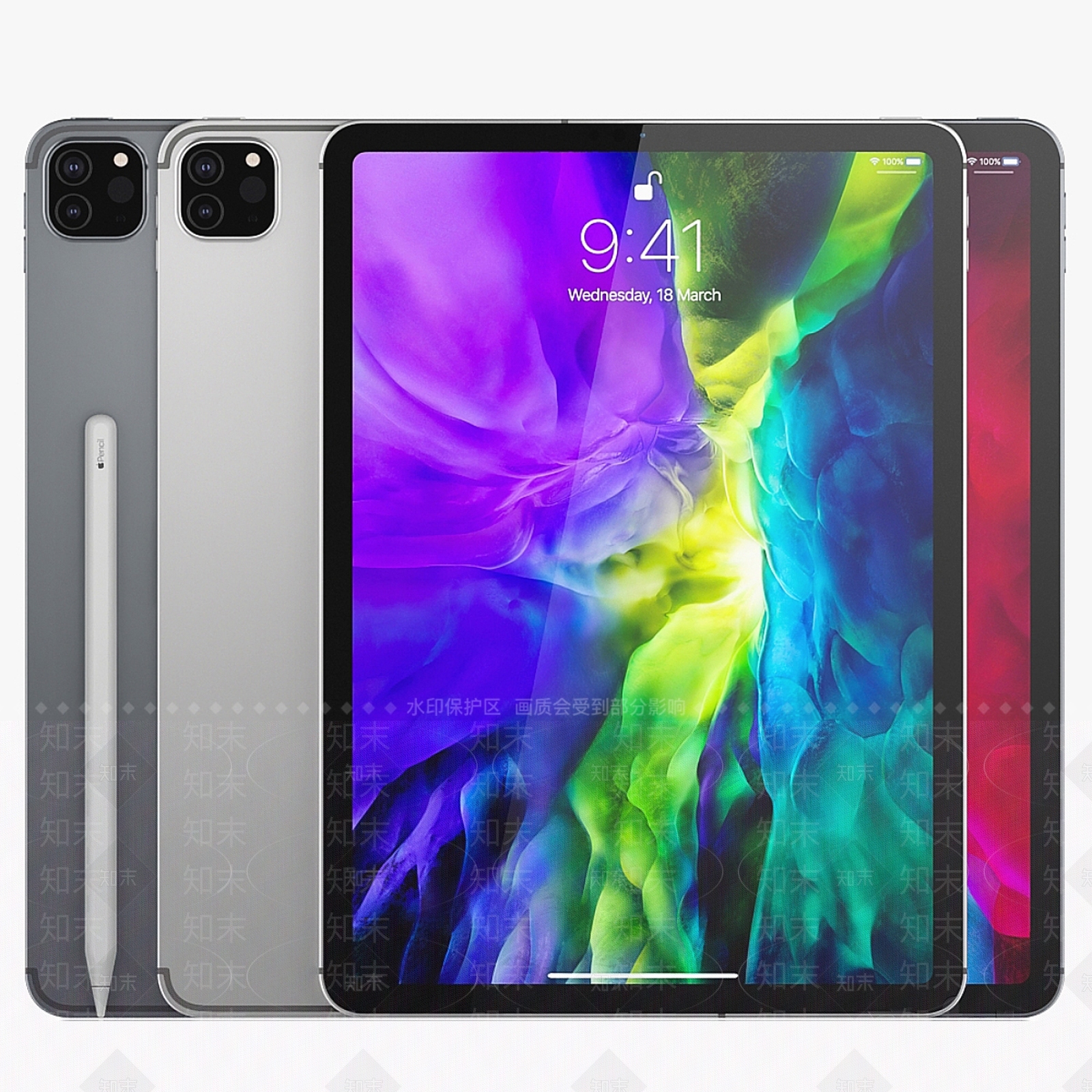 苹果平板电脑3D模型下载【ID:1126778213】