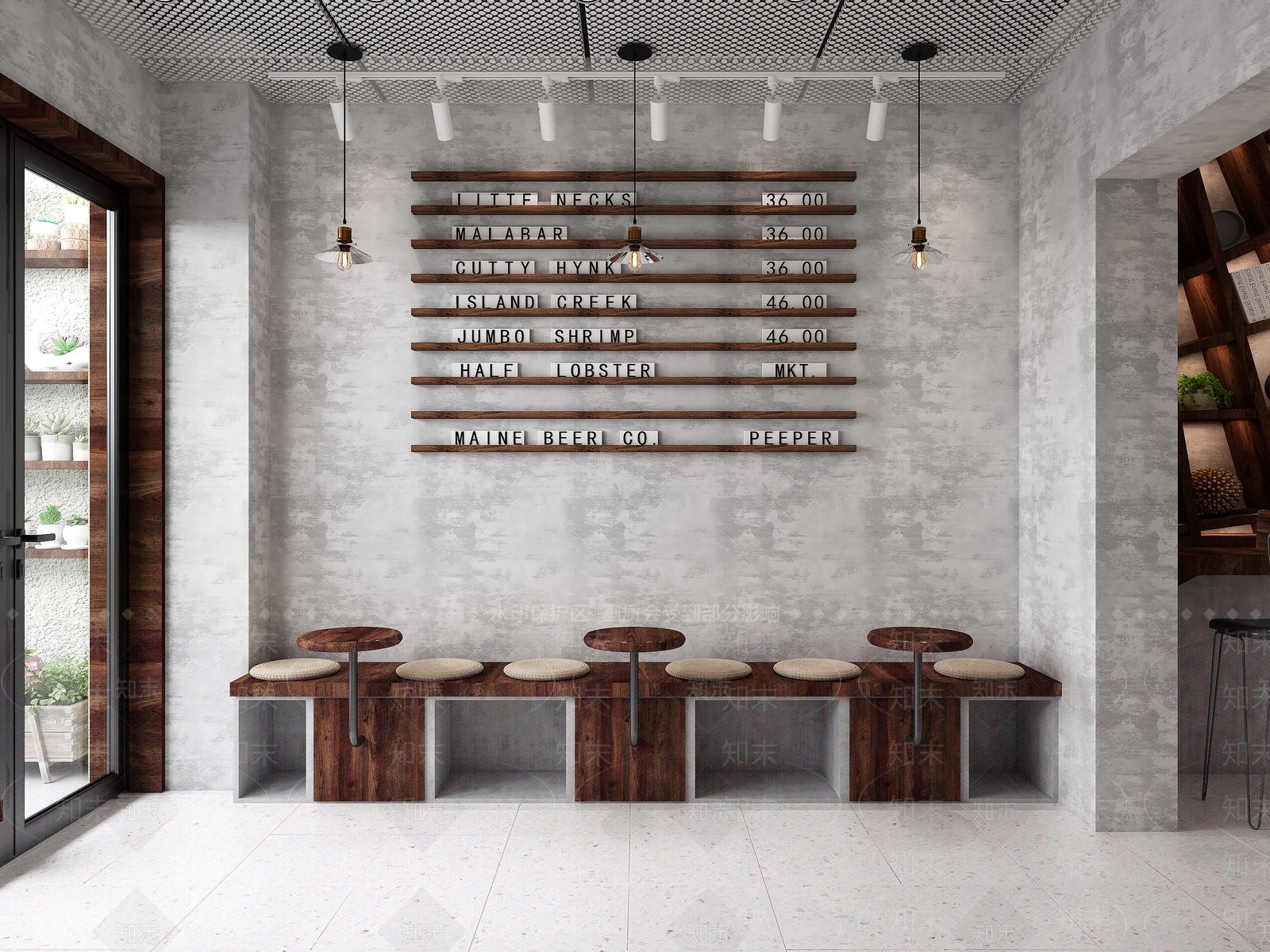 现代奶茶店3D模型下载【ID:1126778588】