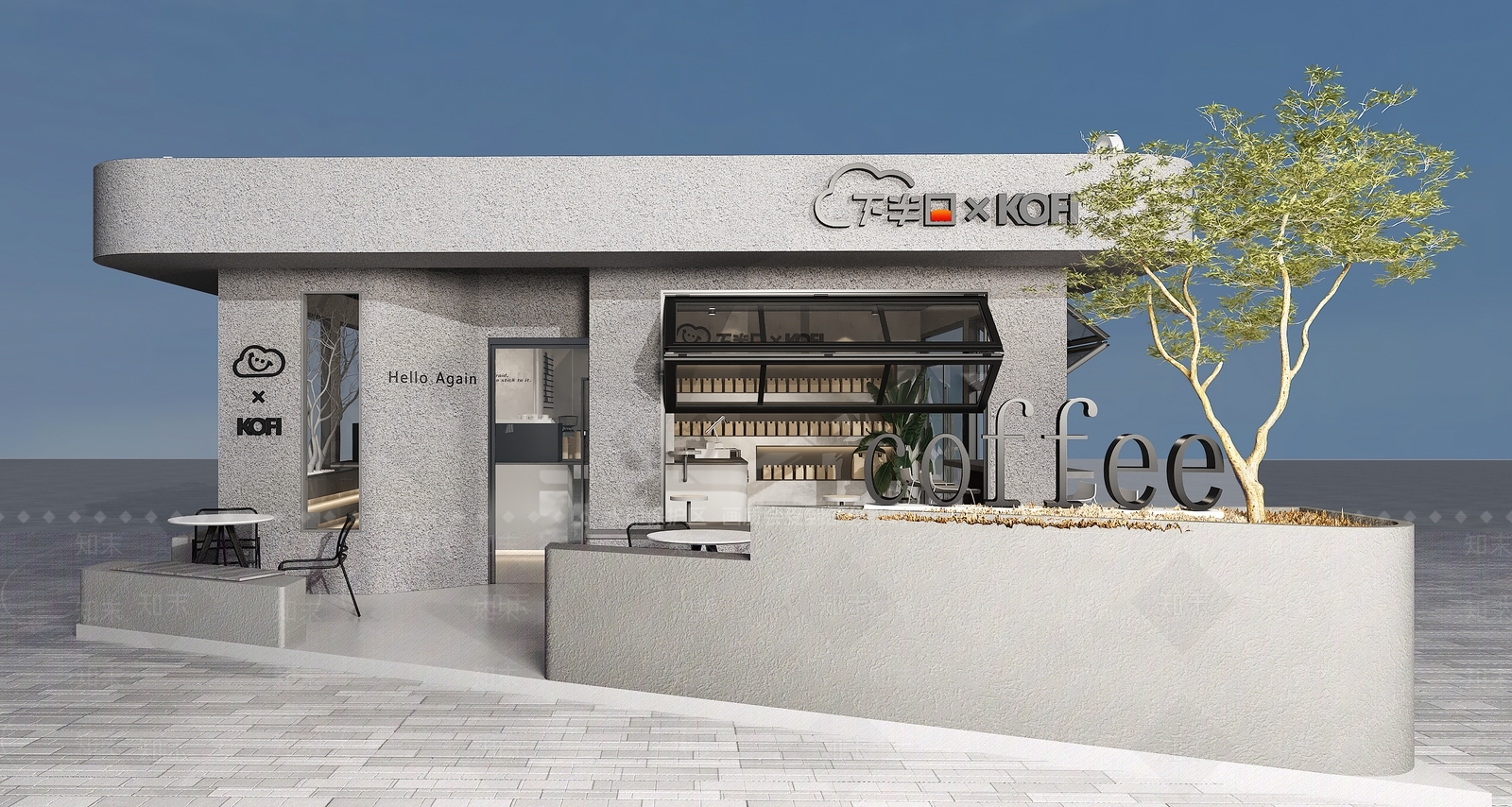 侘寂奶茶店3D模型下载【ID:1126778932】