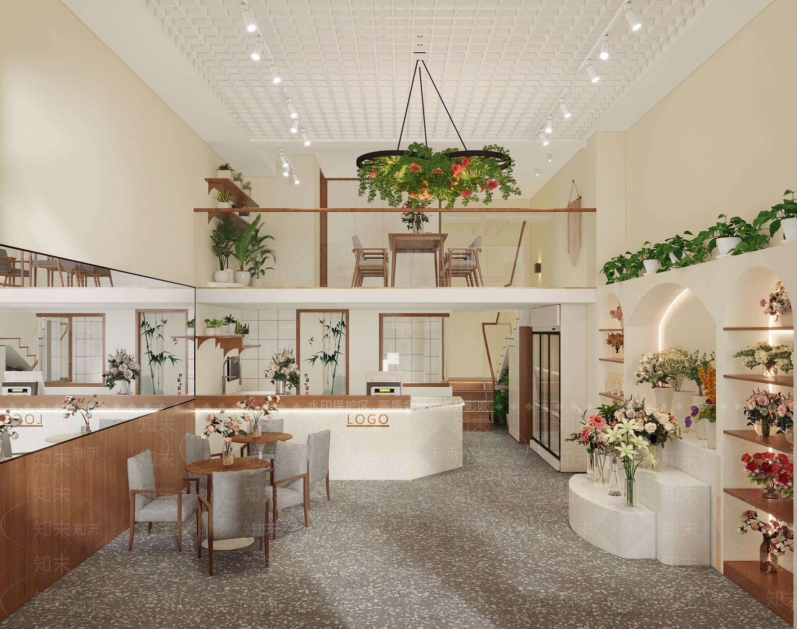 现代花店3D模型下载【ID:1126786968】