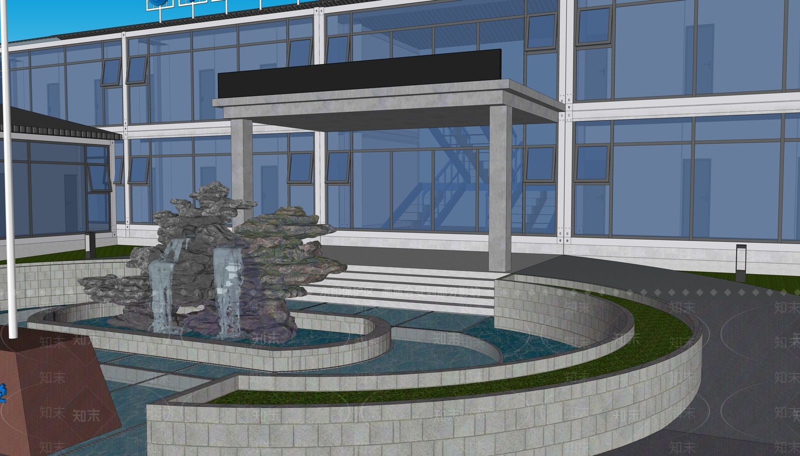 现代工地临建SU模型下载【ID:1126795250】