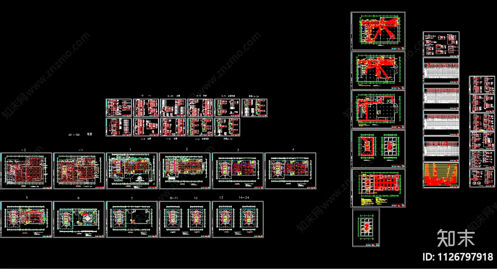 高层办公楼强电图纸施工图下载【ID:1126797918】