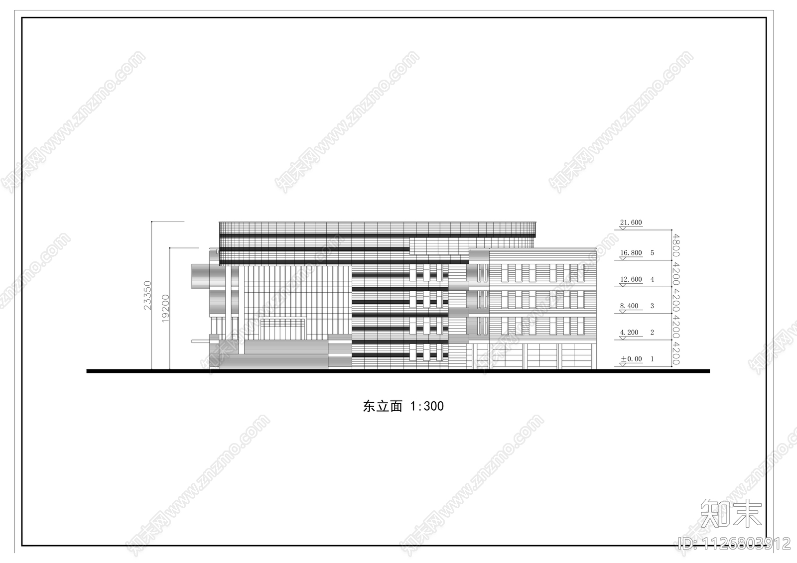 某学院图书馆设计方案cad施工图下载【ID:1126803912】