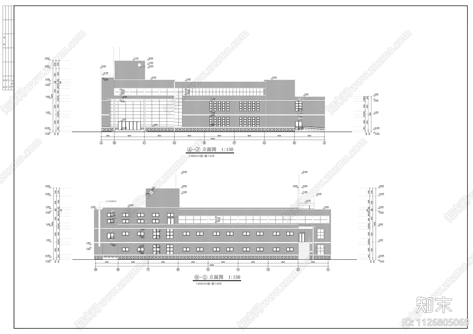 学校食堂施工图cad施工图下载【ID:1126805069】