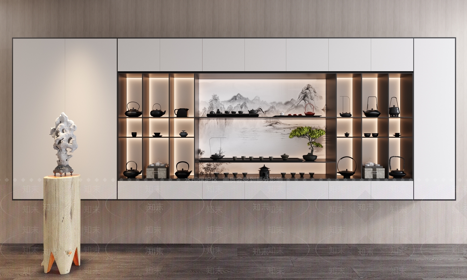新中式茶具3D模型下载【ID:1126812977】