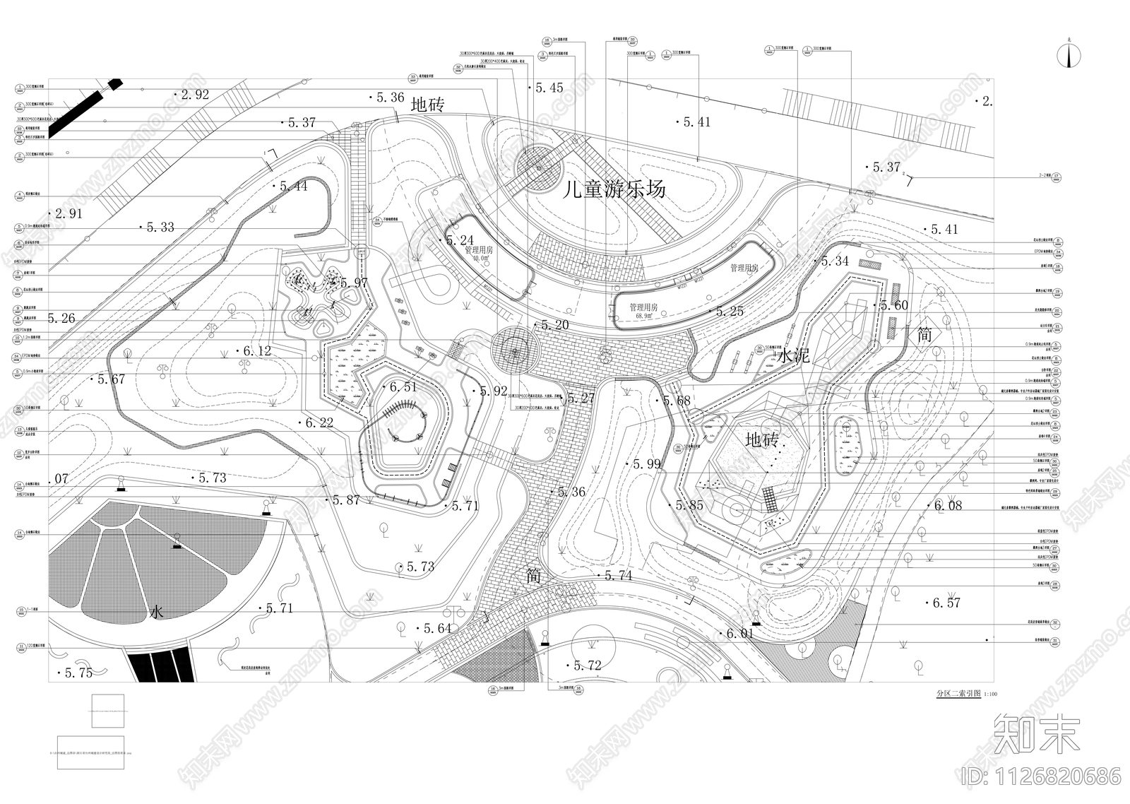 现代艺术地形公园景观设计施工图下载【ID:1126820686】