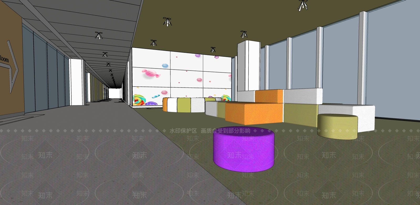 现代医疗空间SU模型下载【ID:1126823212】