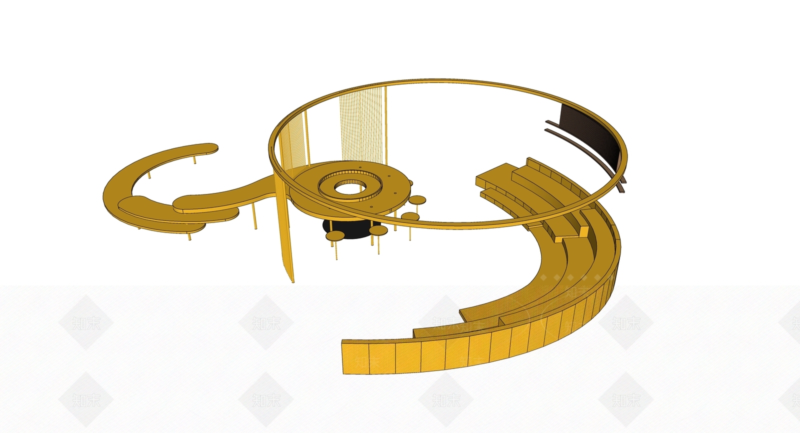 儿童活动器械SU模型下载【ID:1126841251】