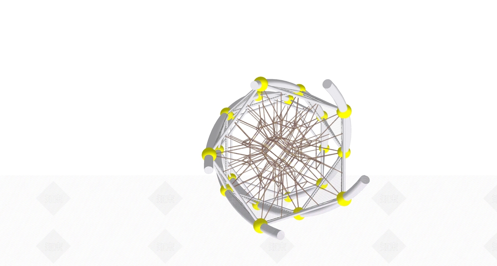 儿童攀爬网SU模型下载【ID:1126850381】