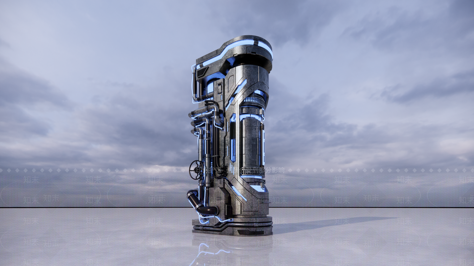 现代未来科幻建筑SU模型下载【ID:1126863363】