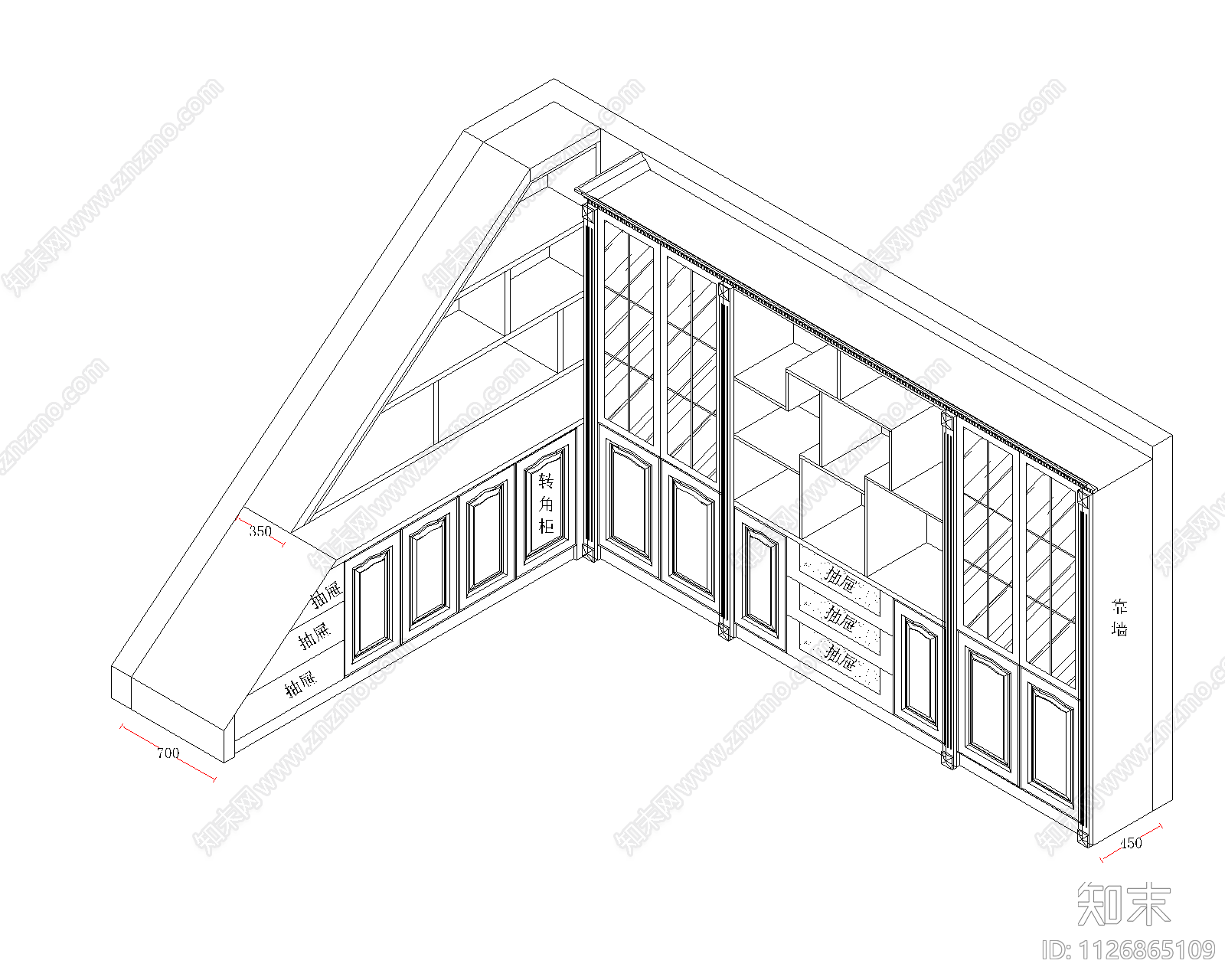 厨房模块cad施工图下载【ID:1126865109】